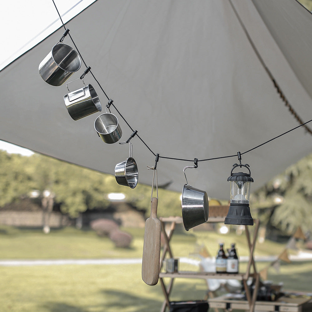 3 M Camping Stretch Clothesline With 12 Clips