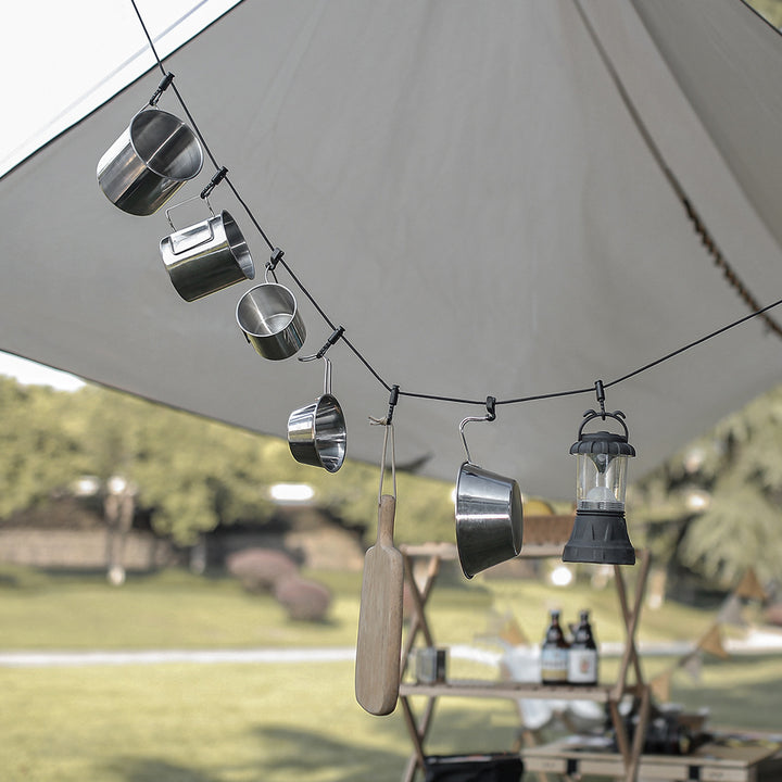 3 M Camping Stretch Clothesline With 12 Clips