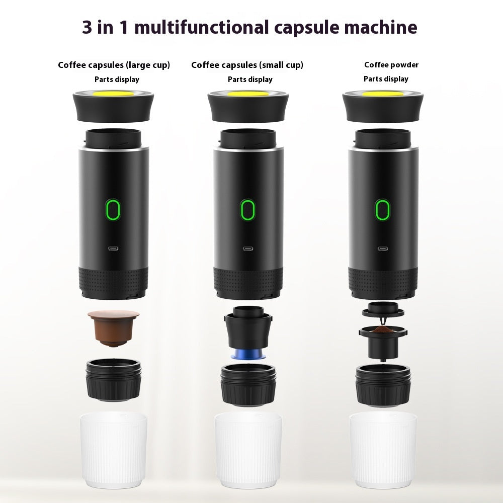 2-in-1 Portable Italian Espresso Machine Espresso Coffee Maker