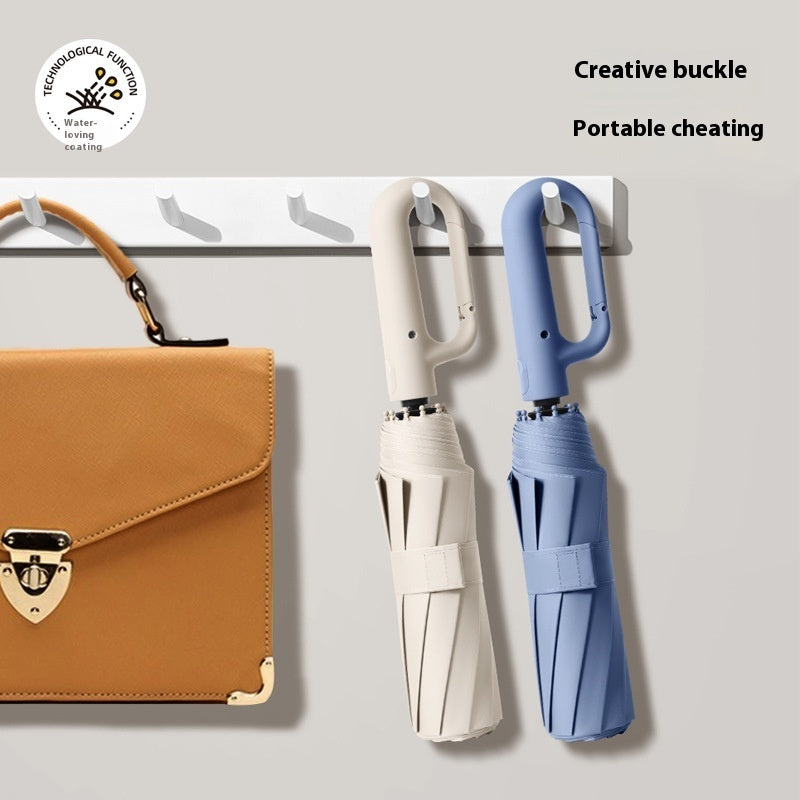 Fully Automatic Buckle Rain And Light Dual-use Sunscreen Umbrella