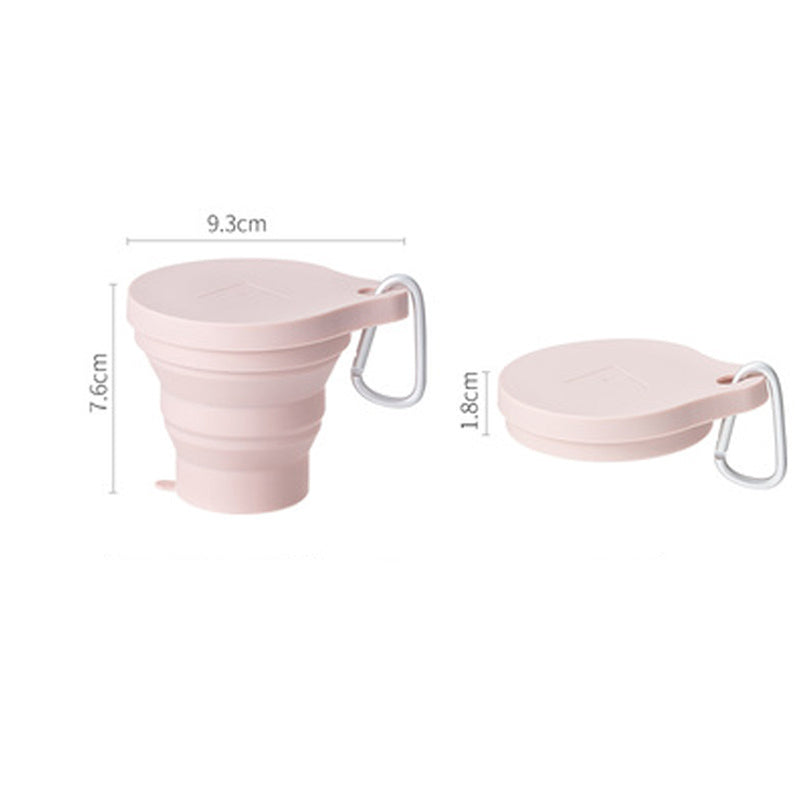 180ml Folding Cup Mini Retractable Cup Silicone Portable Teacup