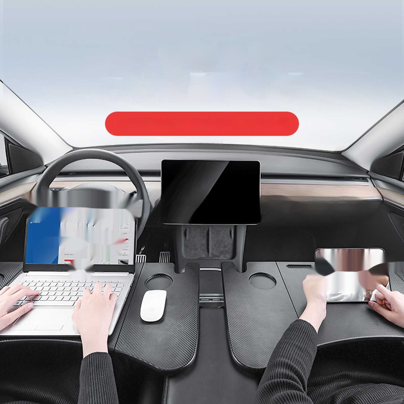 Car Plate Multi-function Three Folding Table Board