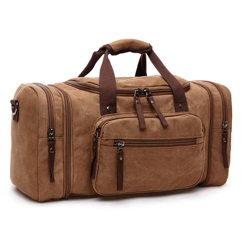 Stylish Markroyal Canvas Large Capacity Hand Carry Gym and Travel Duffle Bag