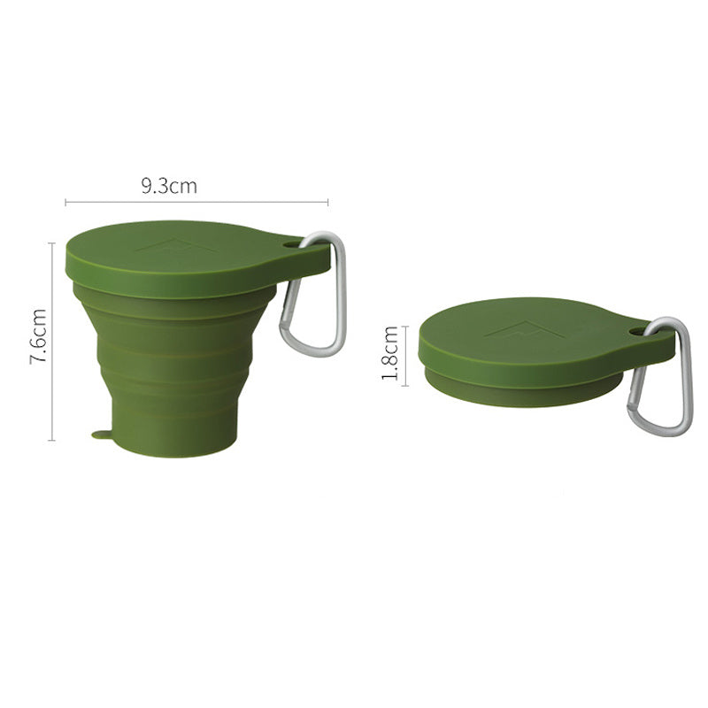 180ml Folding Cup Mini Retractable Cup Silicone Portable Teacup