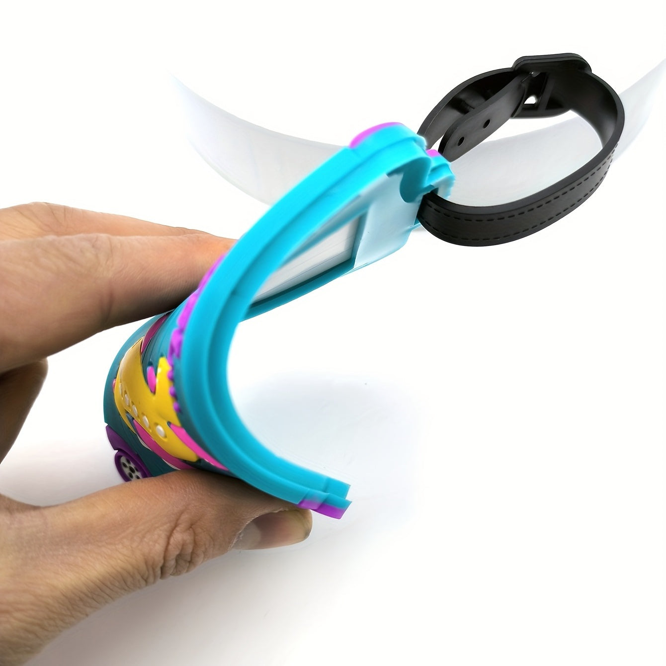 1pc Silicone Luggage Tag with Airplane Design