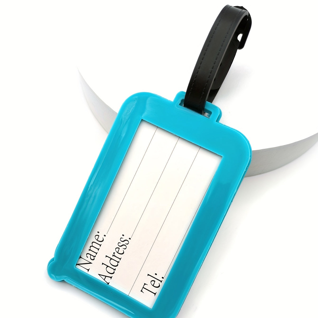 1pc Silicone Luggage Tag with Airplane Design