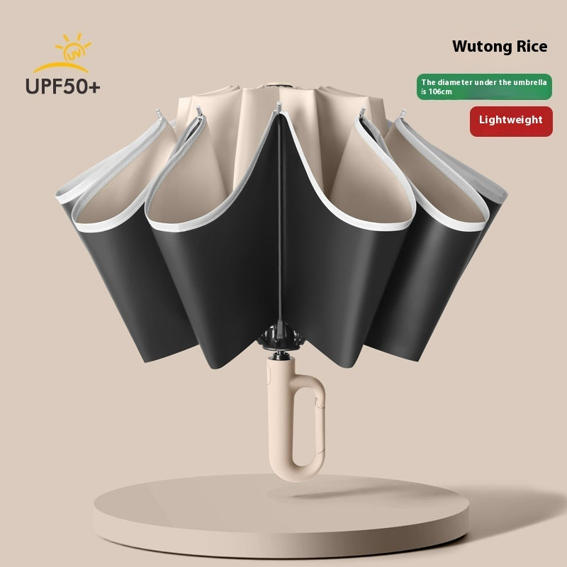 Fully Automatic Buckle Rain And Light Dual-use Sunscreen Umbrella