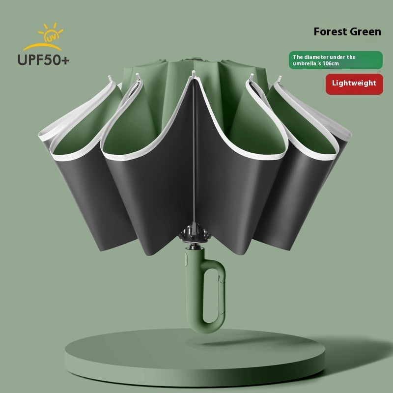 Fully Automatic Buckle Rain And Light Dual-use Sunscreen Umbrella
