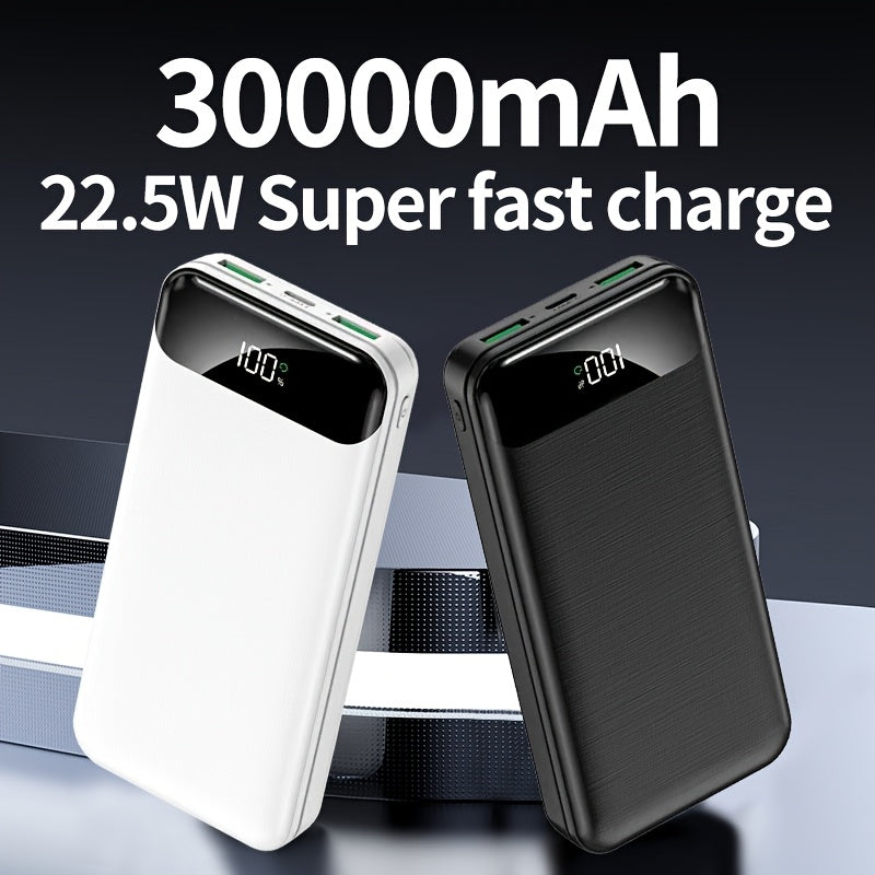 Slim and Fast 30000mah Power Bank External Phone Battery for Smartphones and Tablets