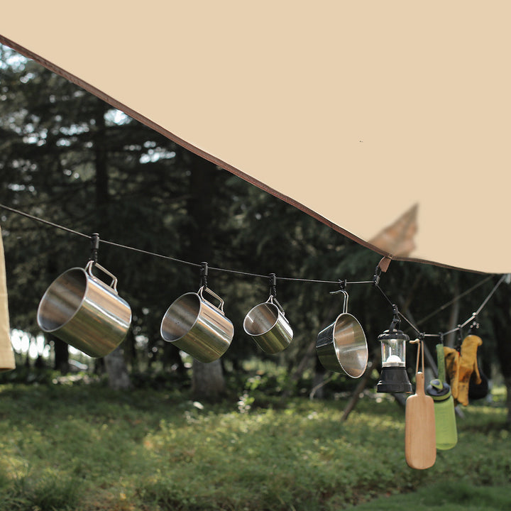 3 M Camping Stretch Clothesline With 12 Clips