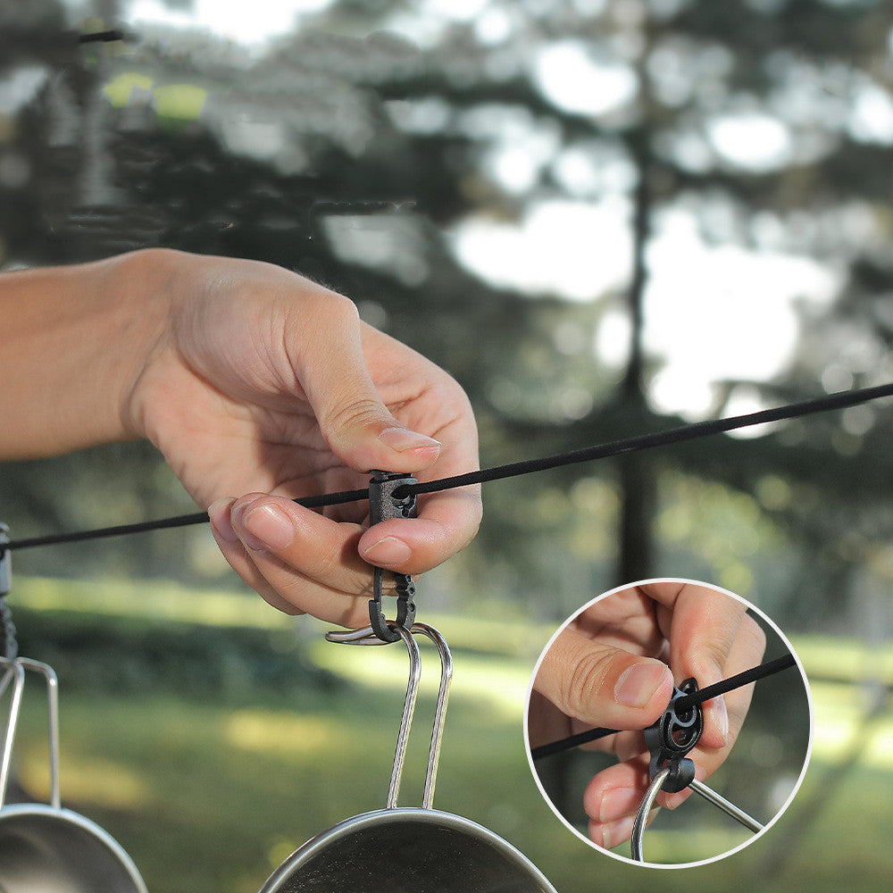 3 M Camping Stretch Clothesline With 12 Clips