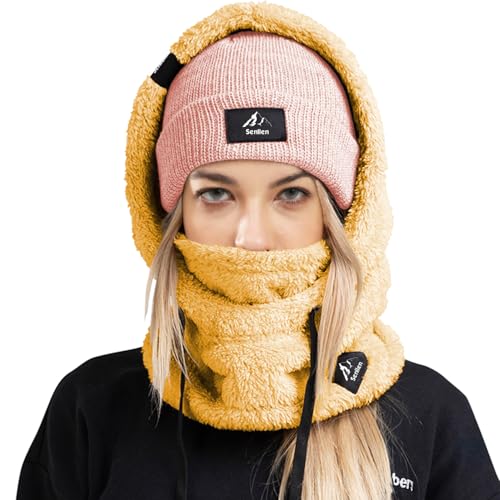 Senllen Balaclava Cold Weather Fleece Windproof Ski Mask