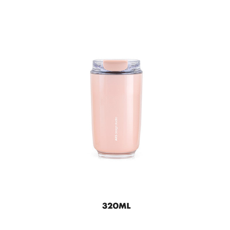 D14 Tumbler Thermos Mug Milky White Coffee Mug