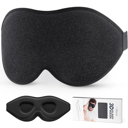 LitBear Sleep Mask for Side Sleeper For Travel