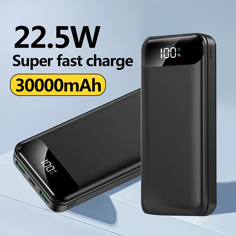Slim and Fast 30000mah Power Bank External Phone Battery for Smartphones and Tablets