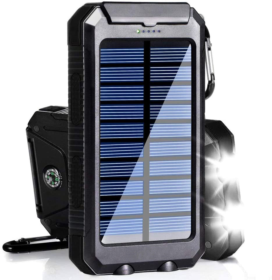 10000mAh USB Portable Charger Solar Power Bank