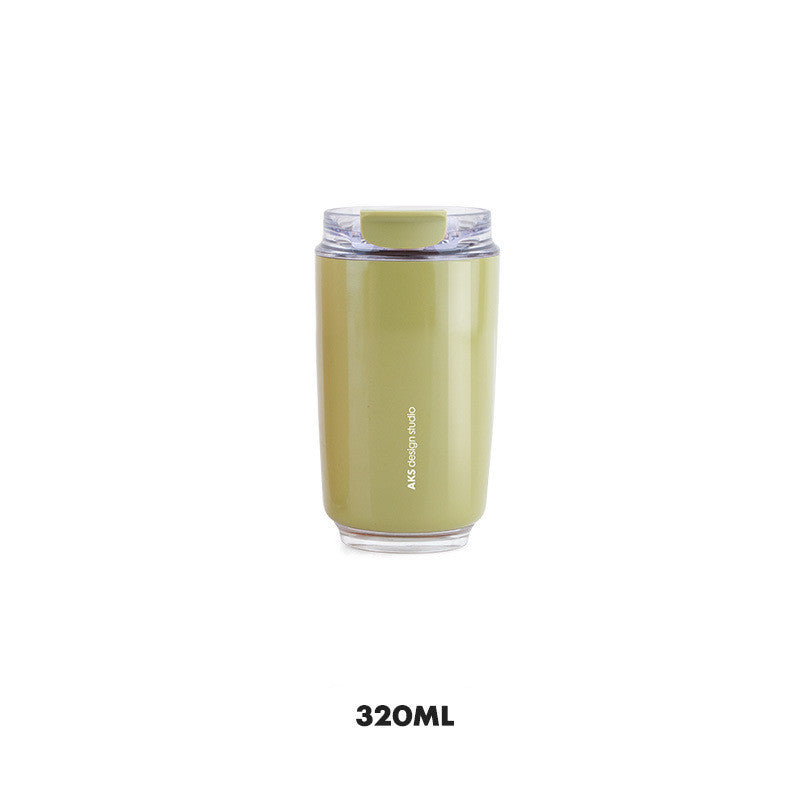 D14 Tumbler Thermos Mug Milky White Coffee Mug