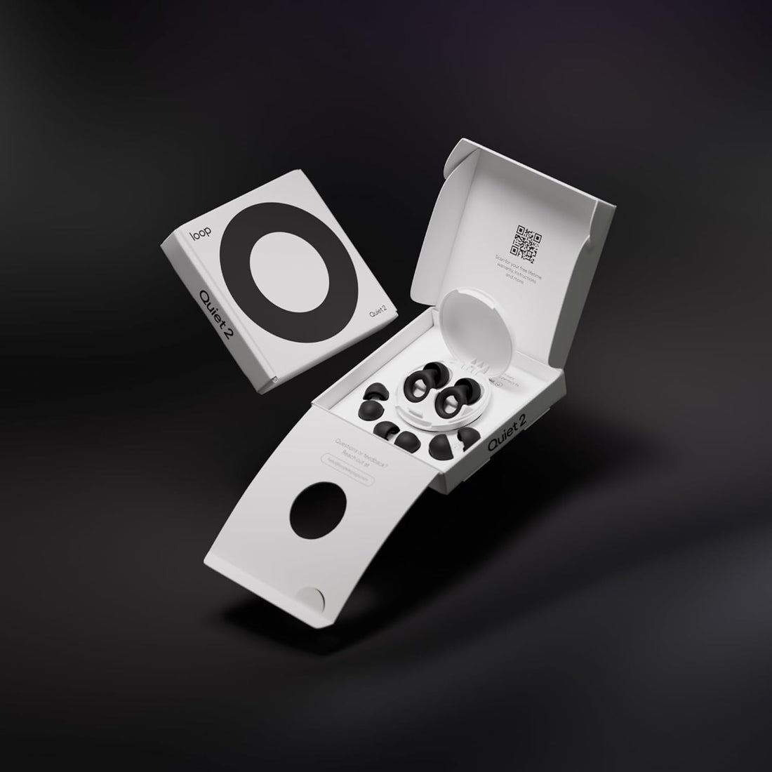 Loop Quiet 2 Earplugs – Reusable Noise-Reducing Earplugs 24dB for Sleep, Focus & Travel