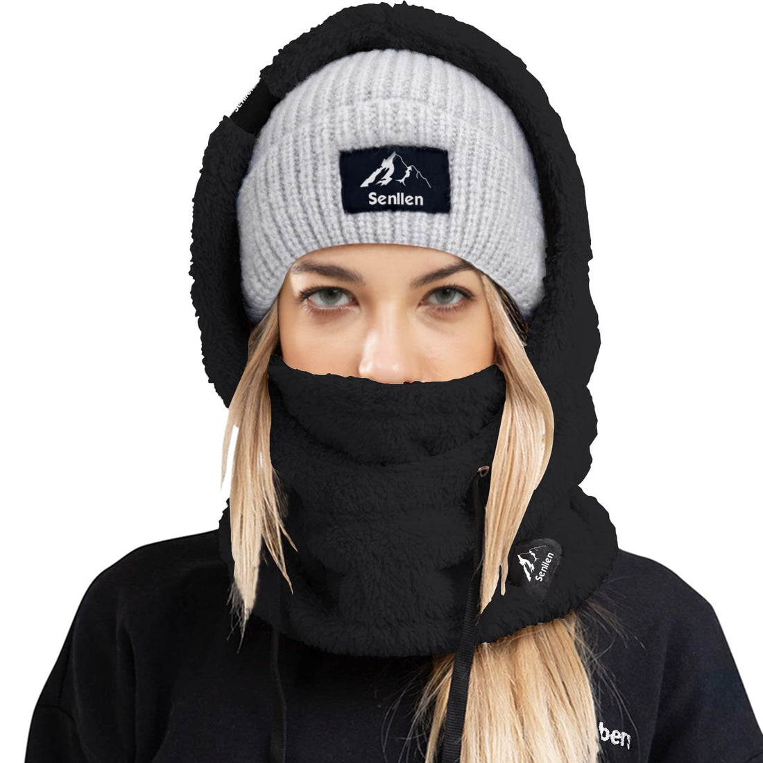 Senllen Balaclava Cold Weather Fleece Windproof Ski Mask