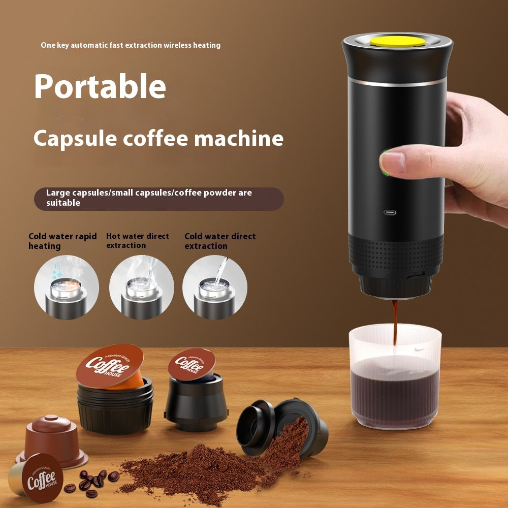 2-in-1 Portable Italian Espresso Machine Espresso Coffee Maker