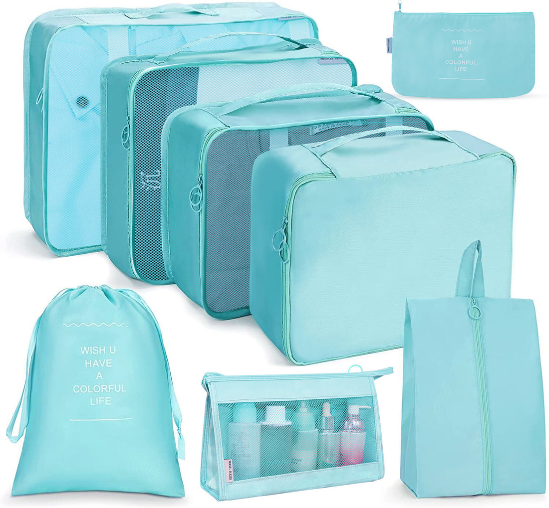 Durable Polyester Packing Cubes with Inspirational Quotes