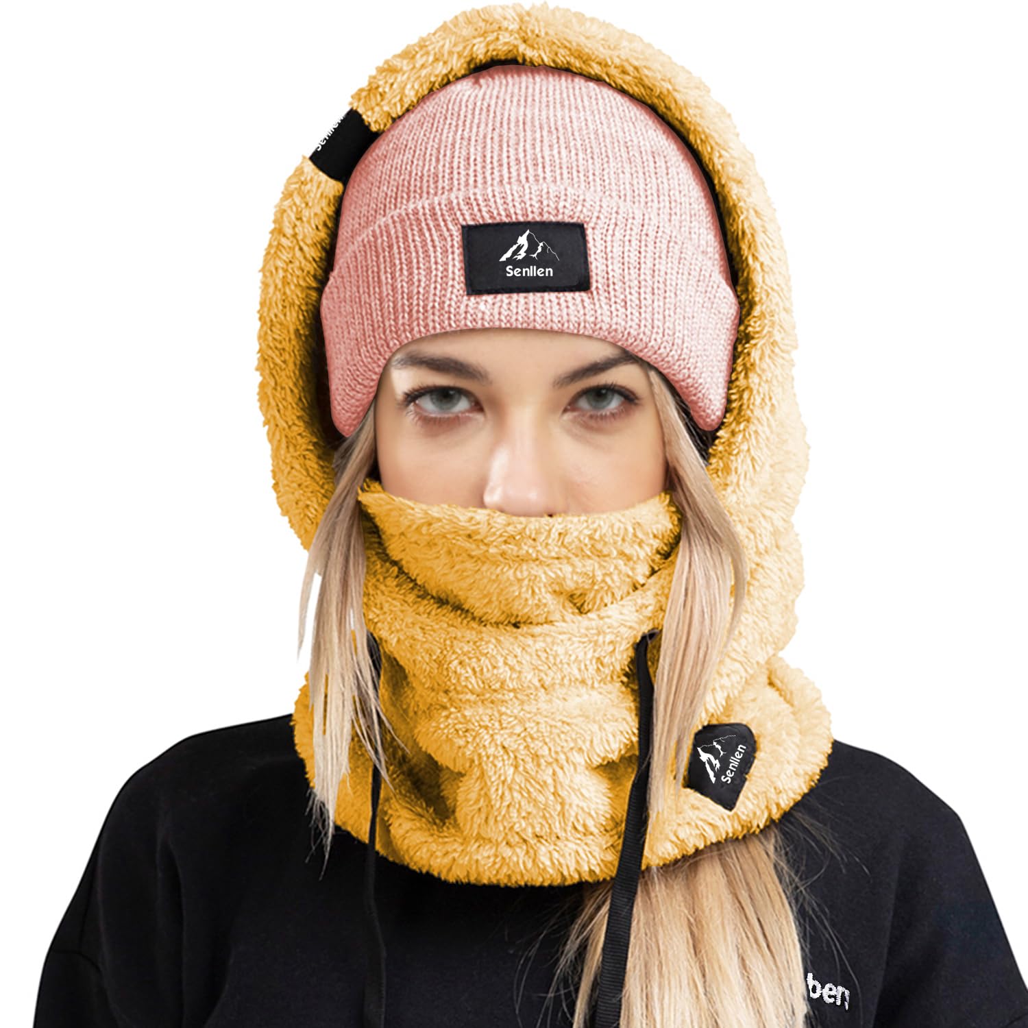 Senllen Balaclava Cold Weather Fleece Windproof Ski Mask