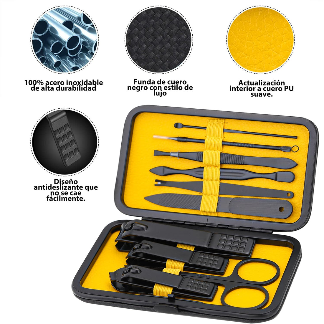 Glamne Manicure Set Nail Clippers Kit Professional Stainless Steel