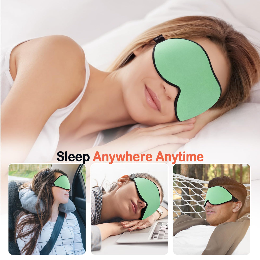 LitBear Sleep Mask for Side Sleeper For Travel