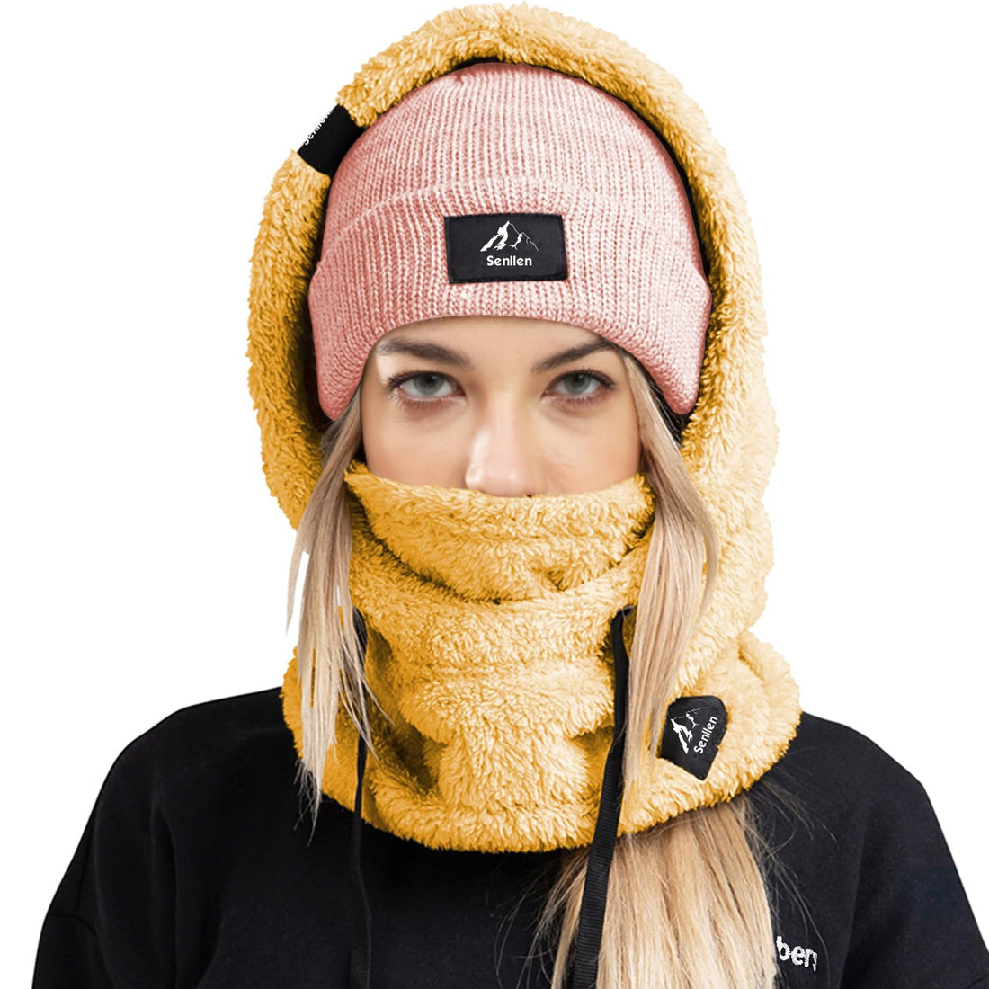 Senllen Balaclava Cold Weather Fleece Windproof Ski Mask