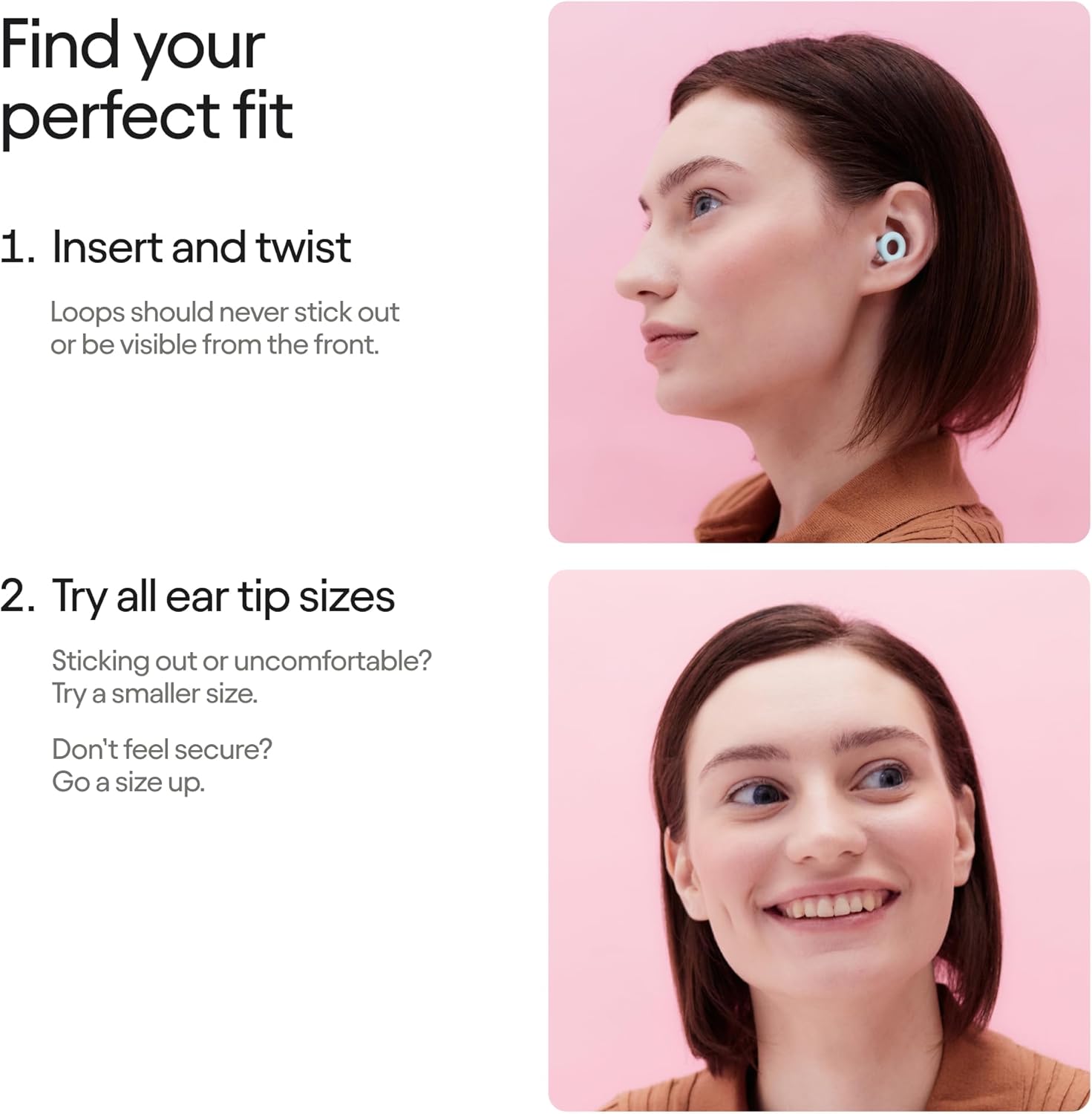 Loop Quiet 2 Earplugs – Reusable Noise-Reducing Earplugs 24dB for Sleep, Focus & Travel