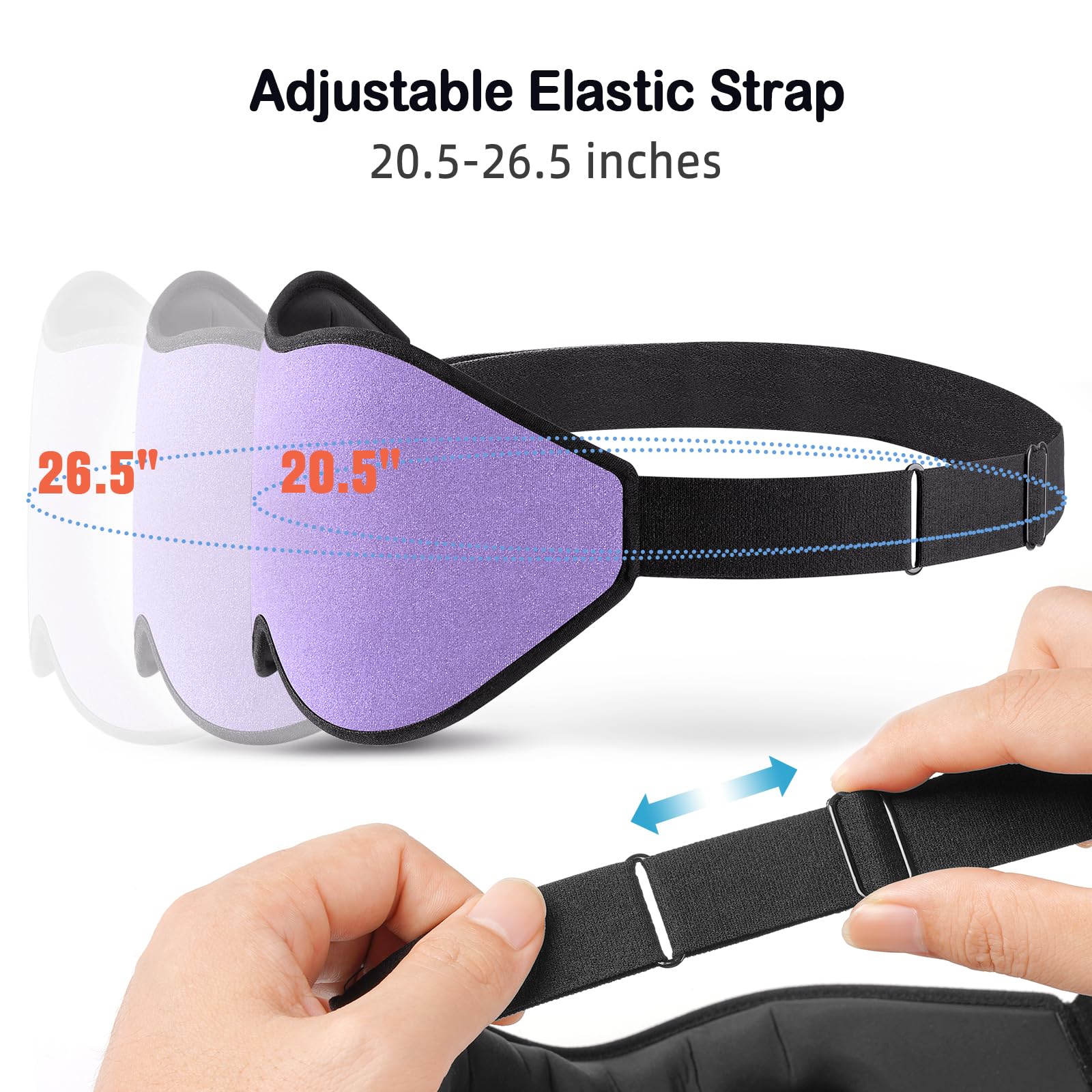 LitBear Sleep Mask for Side Sleeper For Travel