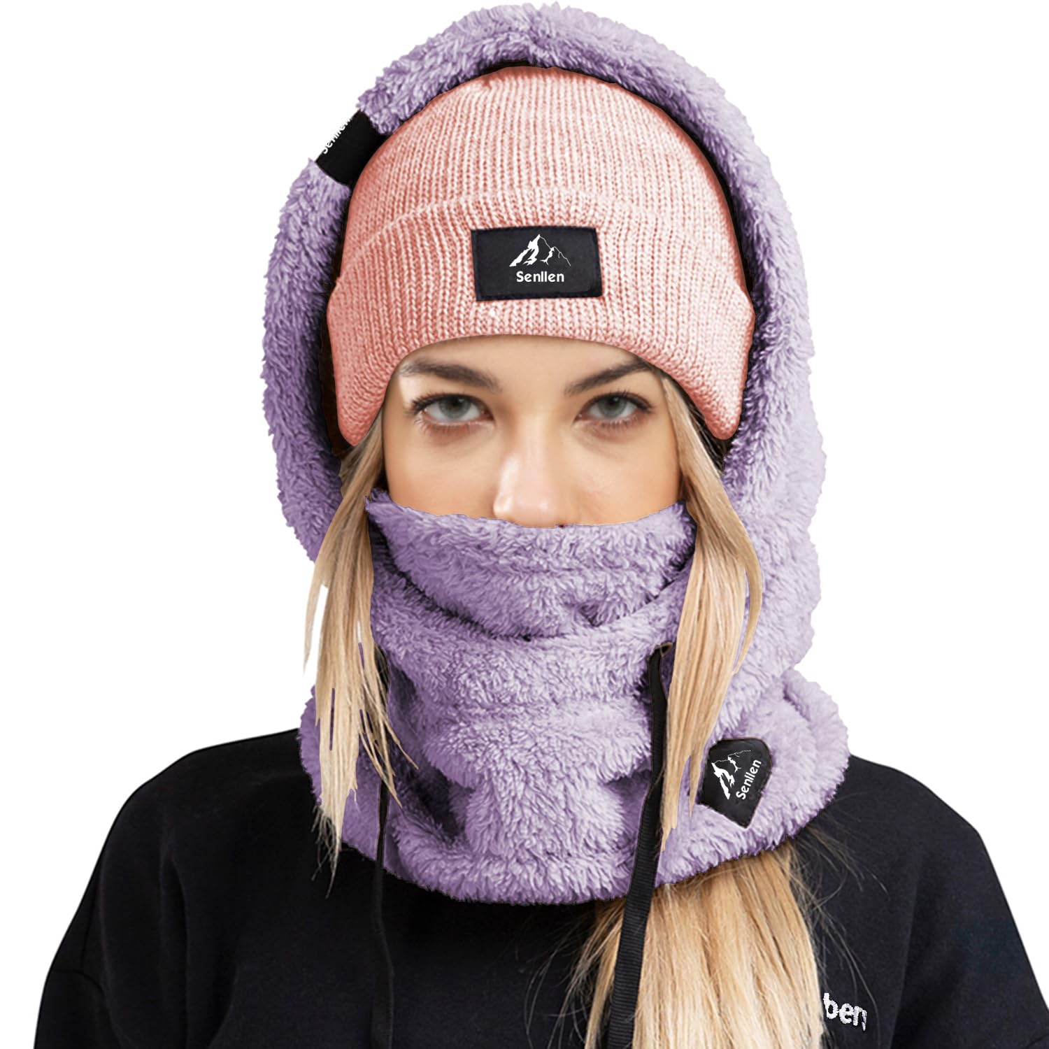 Senllen Balaclava Cold Weather Fleece Windproof Ski Mask