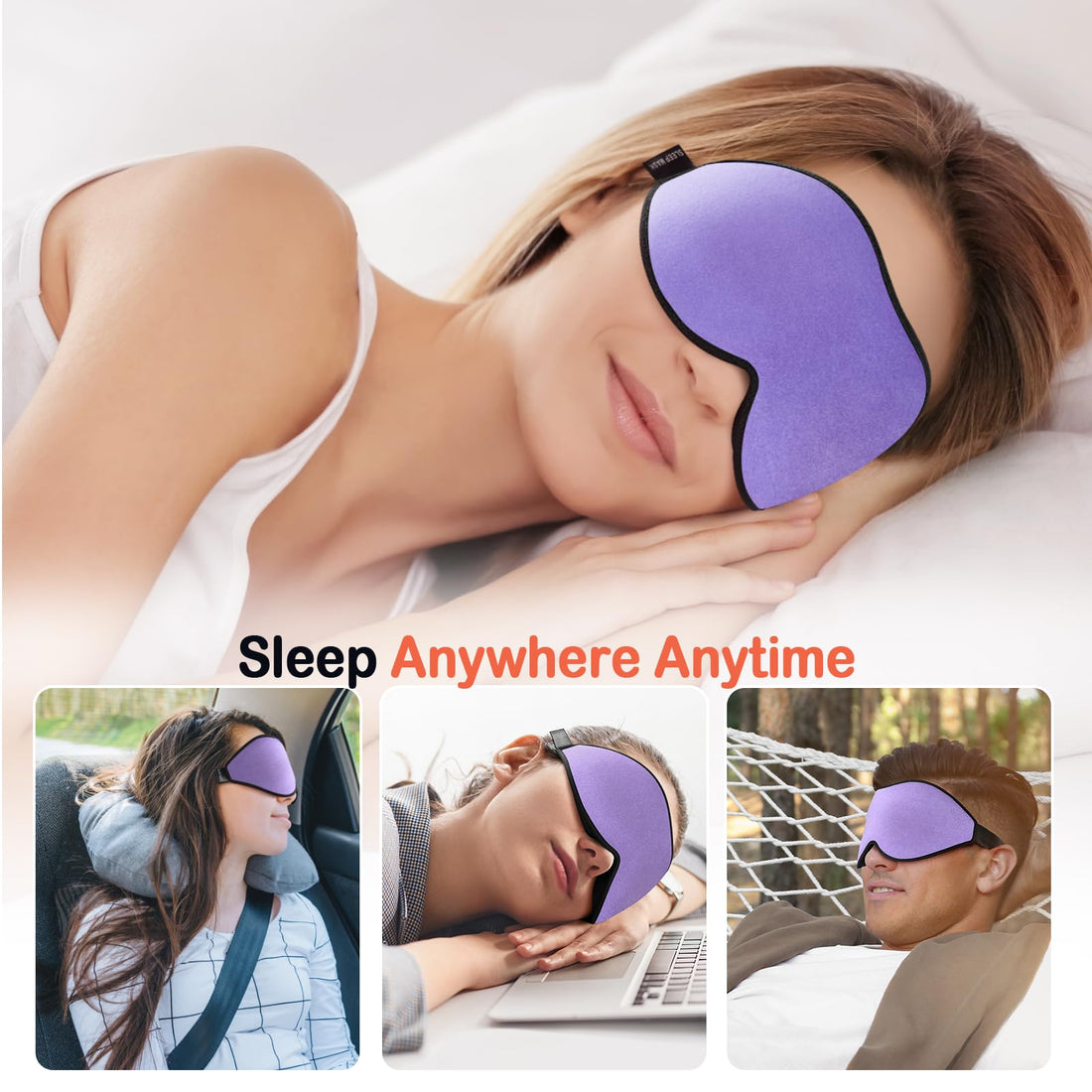 LitBear Sleep Mask for Side Sleeper For Travel