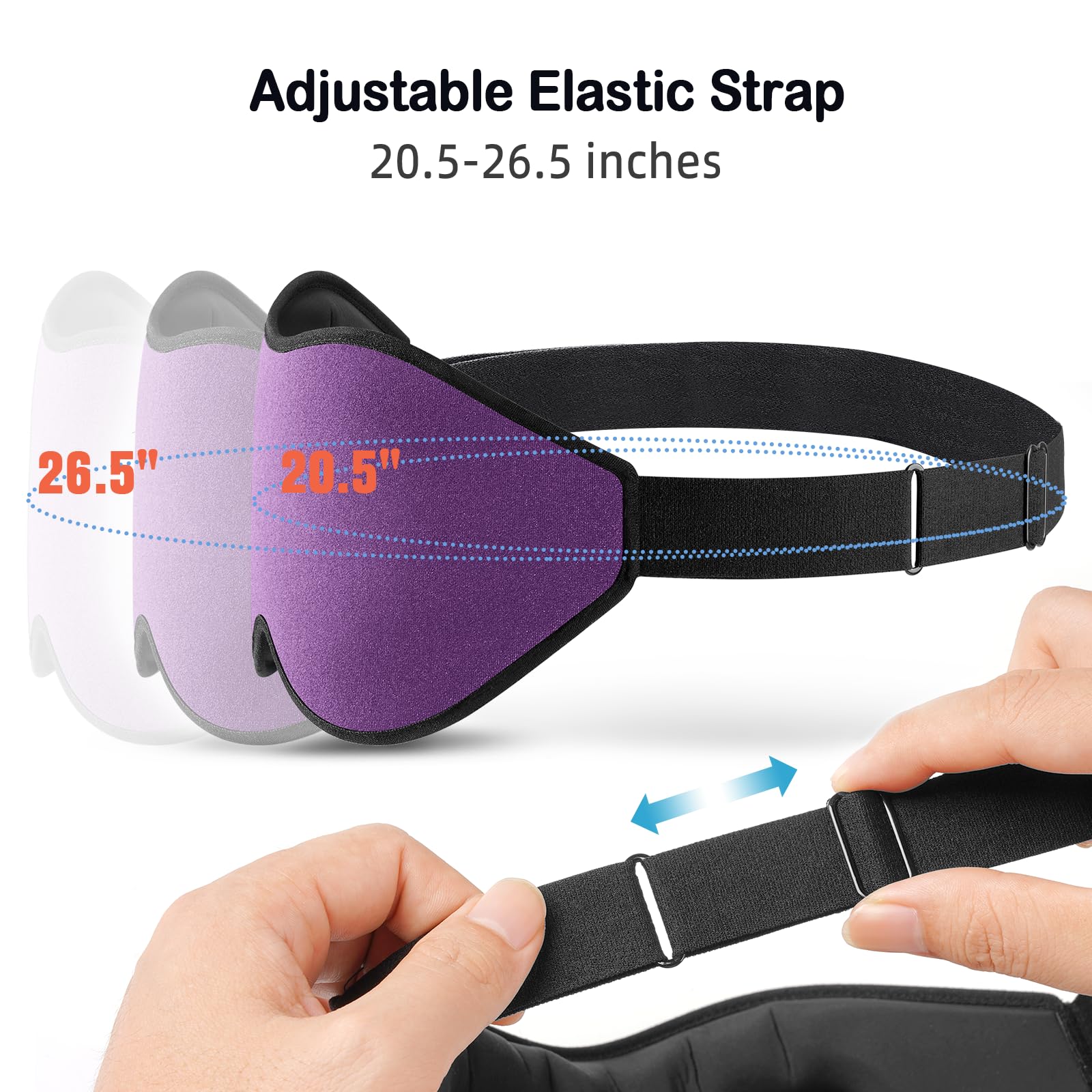 LitBear Sleep Mask for Side Sleeper For Travel