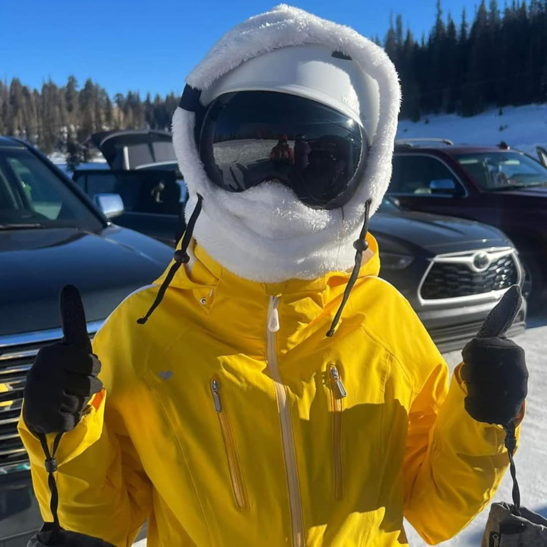 Senllen Balaclava Cold Weather Fleece Windproof Ski Mask