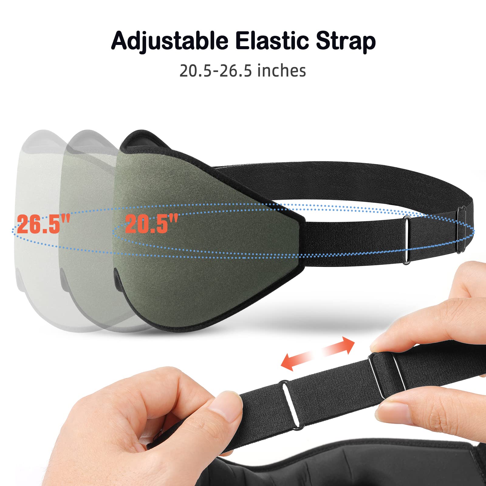 LitBear Sleep Mask for Side Sleeper For Travel