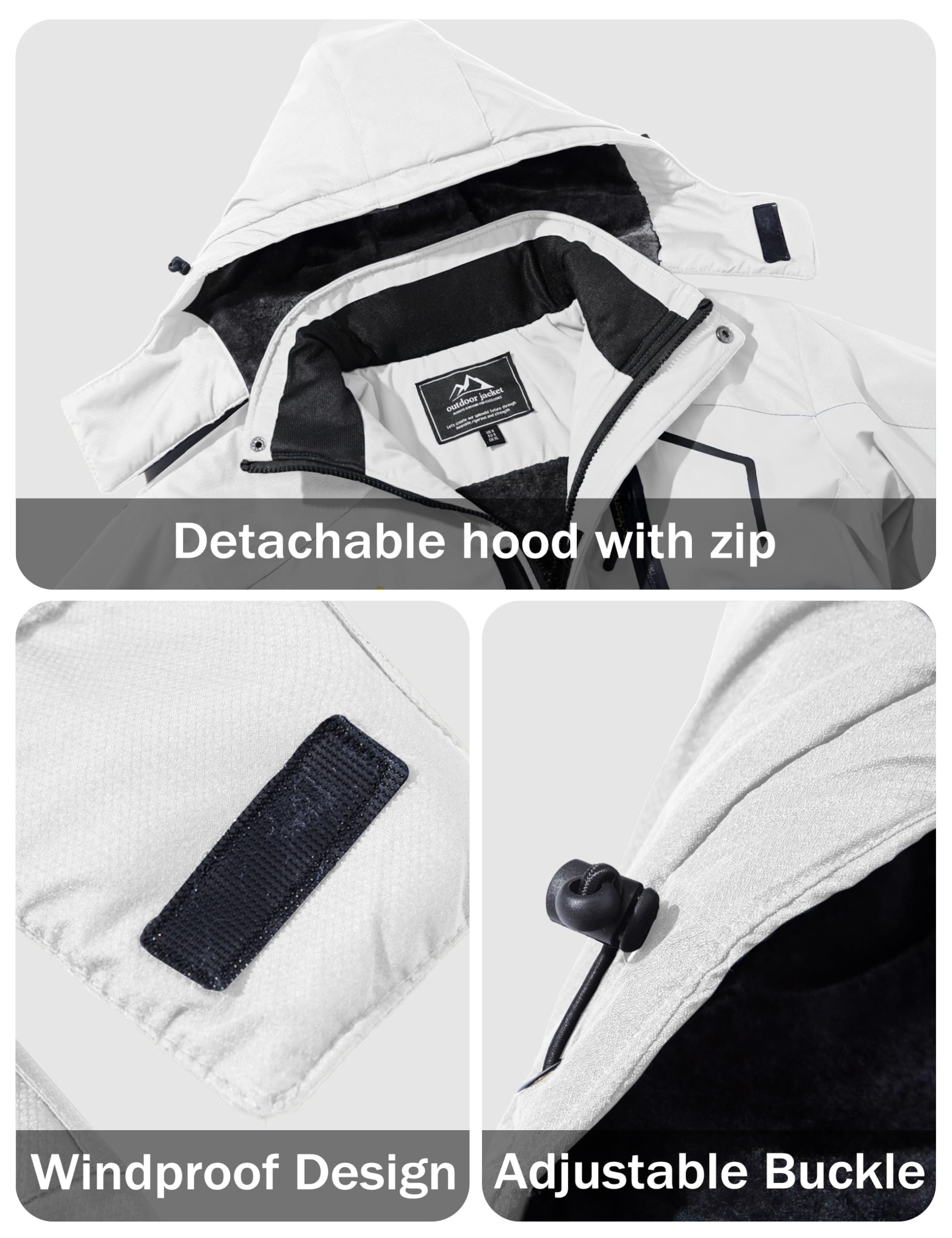 MAGCOMSEN Men's Winter Coats Snow Jacket