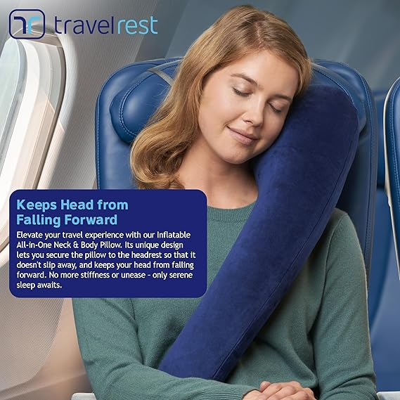 TRAVELREST All-in-One Neck & Body Pillow - Advanced Support and Comfort Design