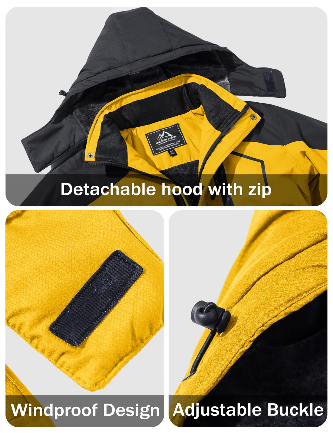 MAGCOMSEN Men's Winter Coats Snow Jacket