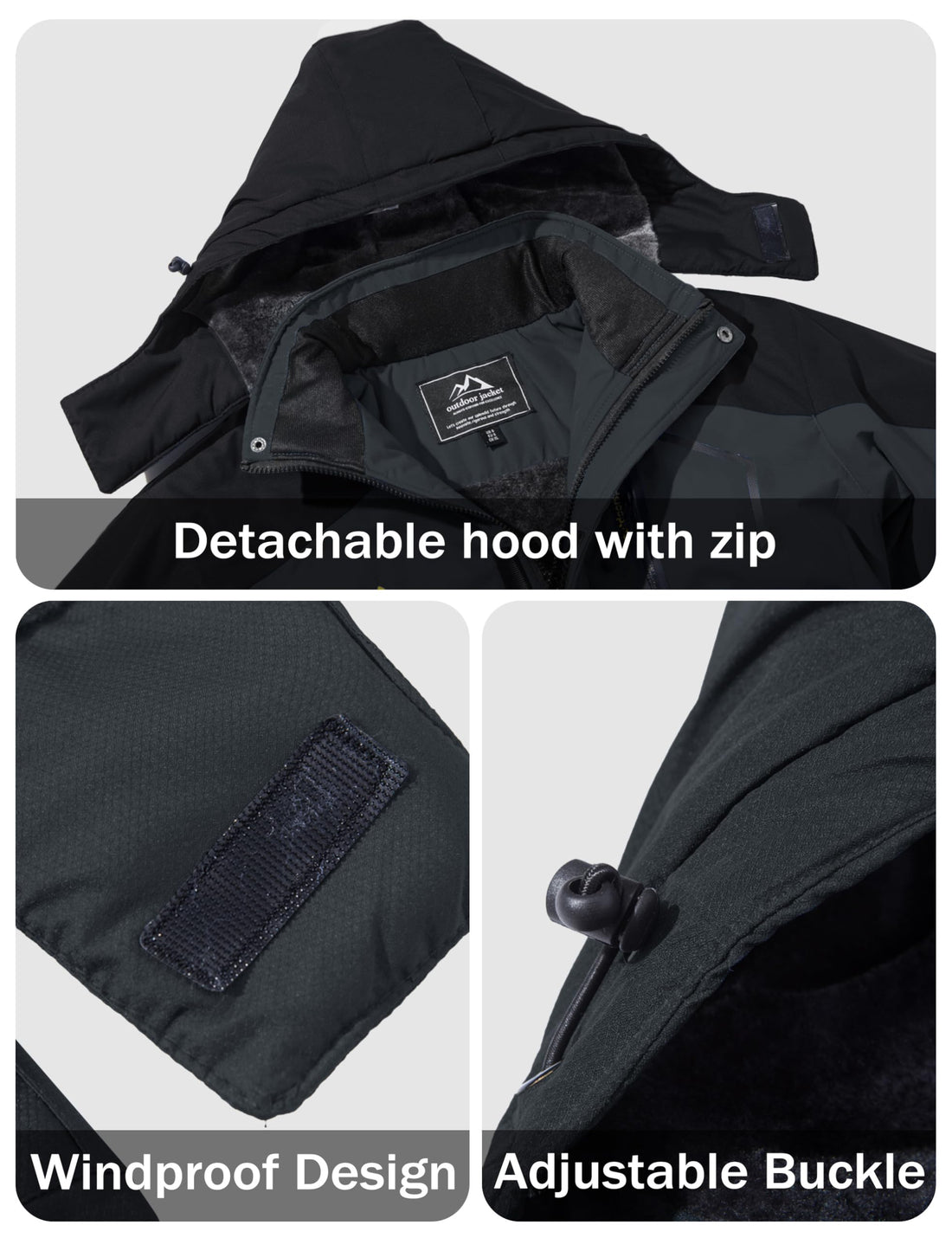 MAGCOMSEN Men's Winter Coats Snow Jacket