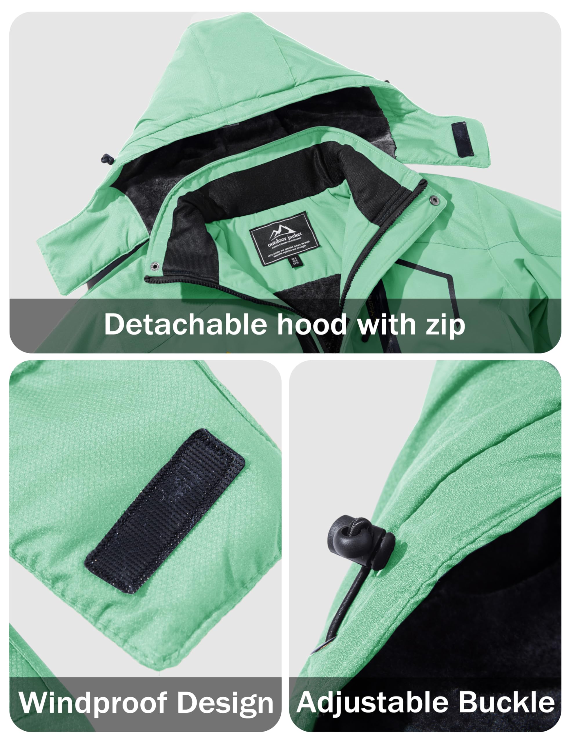 MAGCOMSEN Men's Winter Coats Snow Jacket