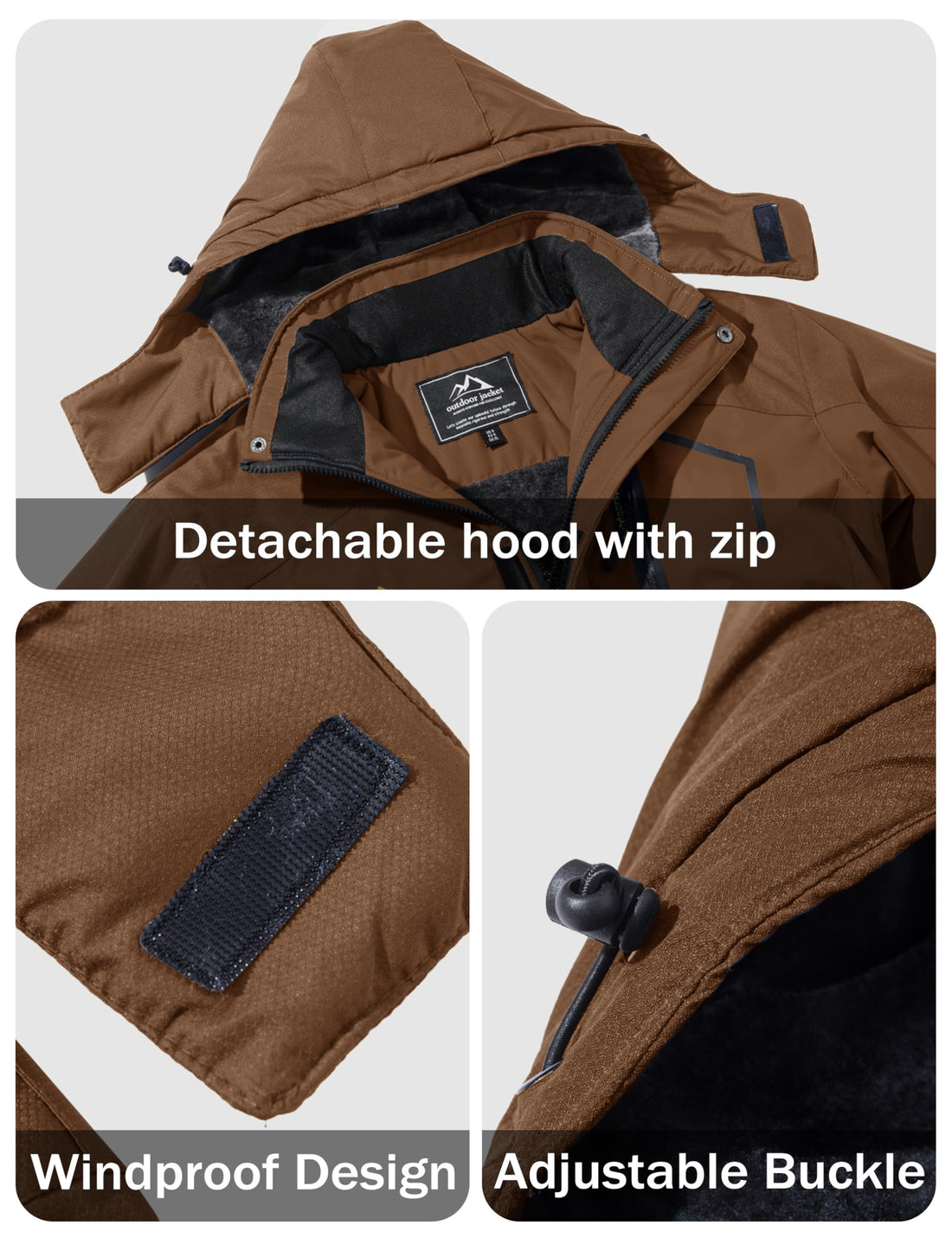 MAGCOMSEN Men's Winter Coats Snow Jacket