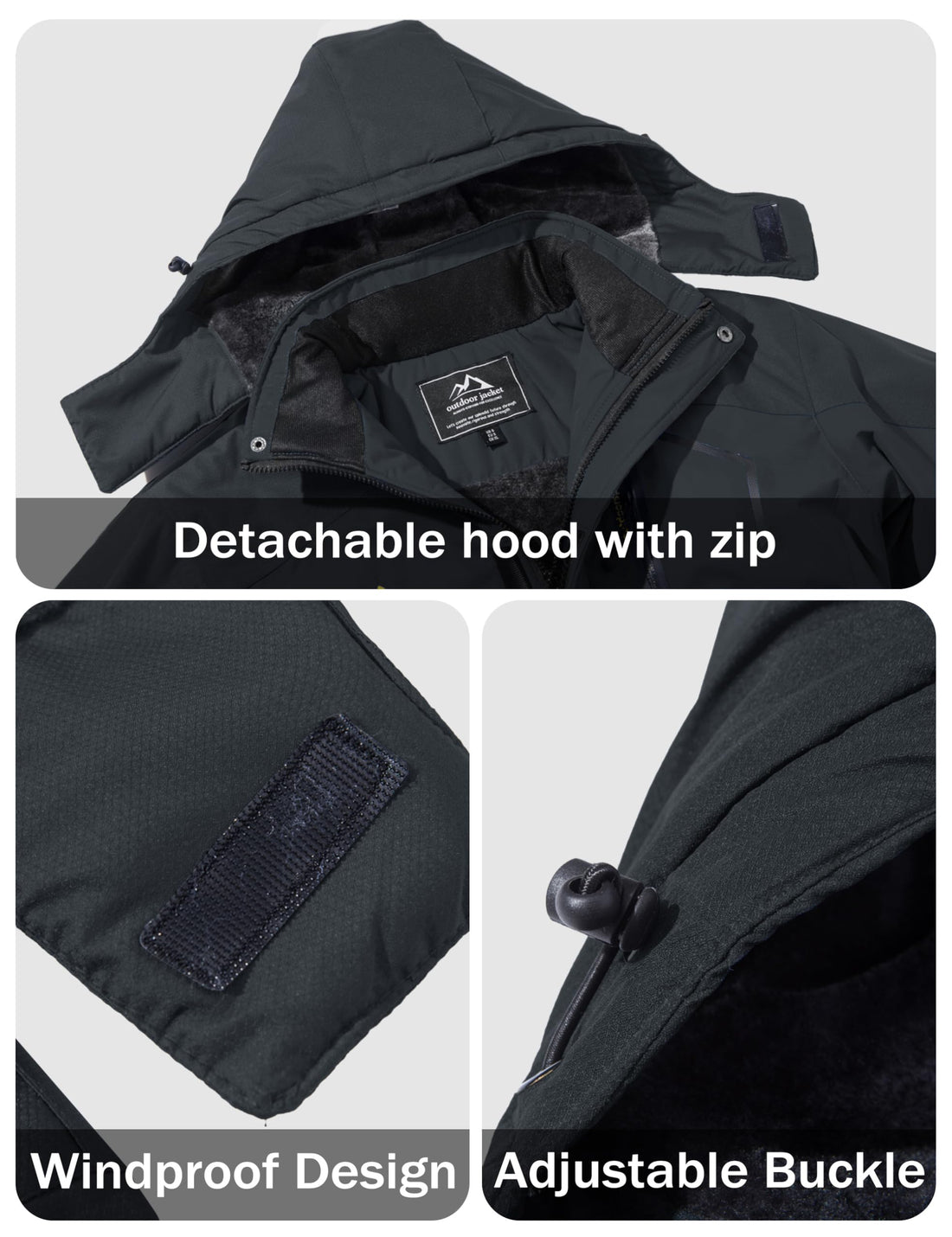 MAGCOMSEN Men's Winter Coats Snow Jacket