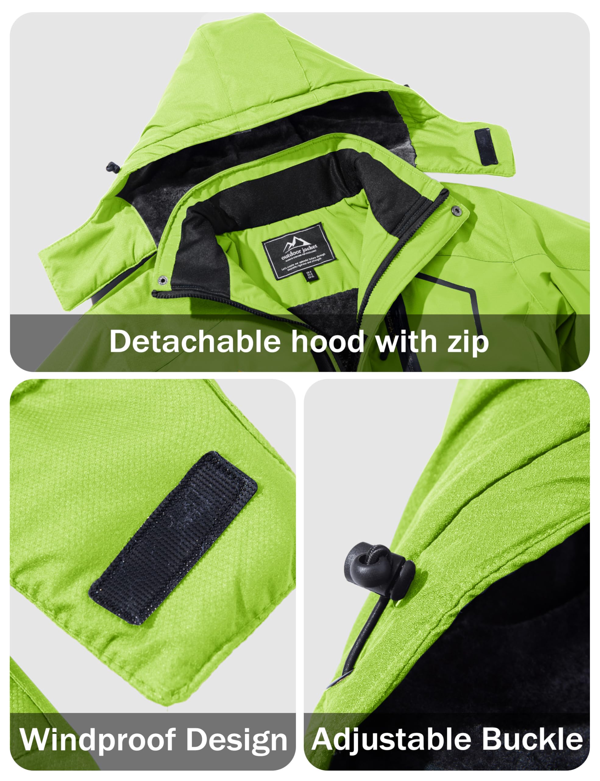 MAGCOMSEN Men's Winter Coats Snow Jacket