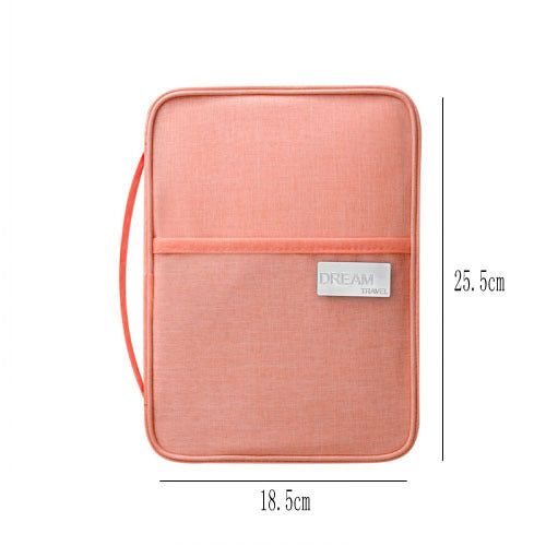 Travel Wallet Family Passport Holder Multi-pockets Waterproof Document Case