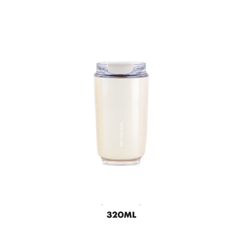 D14 Tumbler Thermos Mug Milky White Coffee Mug