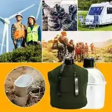 4pcs/set,Military Canteen Cookware Set