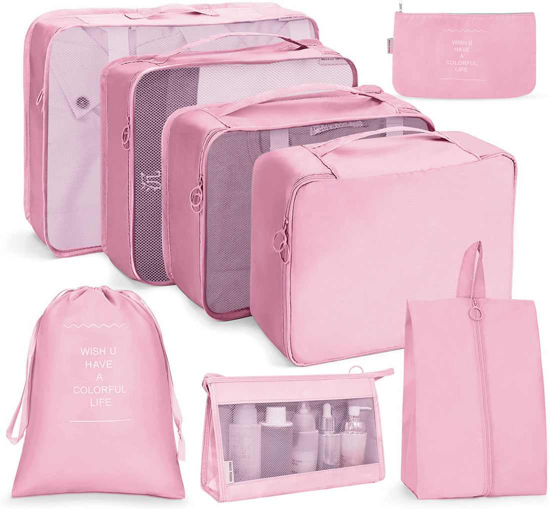 Durable Polyester Packing Cubes with Inspirational Quotes