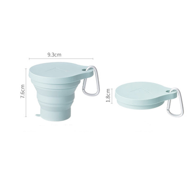 180ml Folding Cup Mini Retractable Cup Silicone Portable Teacup