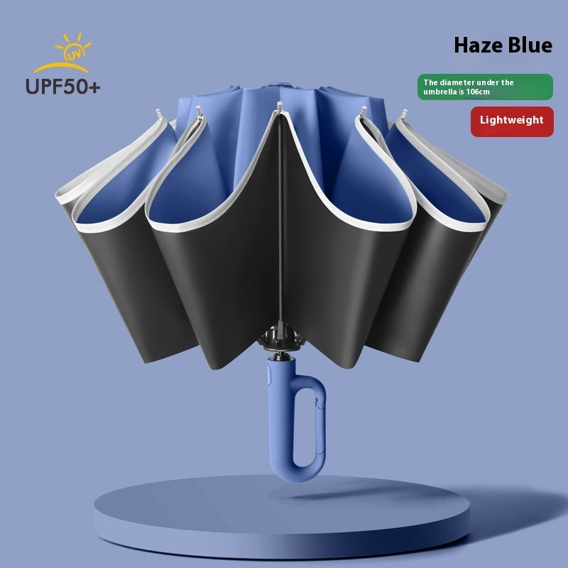 Fully Automatic Buckle Rain And Light Dual-use Sunscreen Umbrella